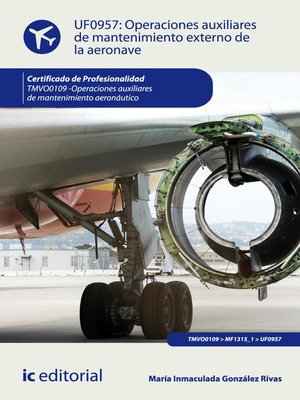 cover image of Operaciones auxiliares de mantenimiento externo de la aeronave. TMVO0109